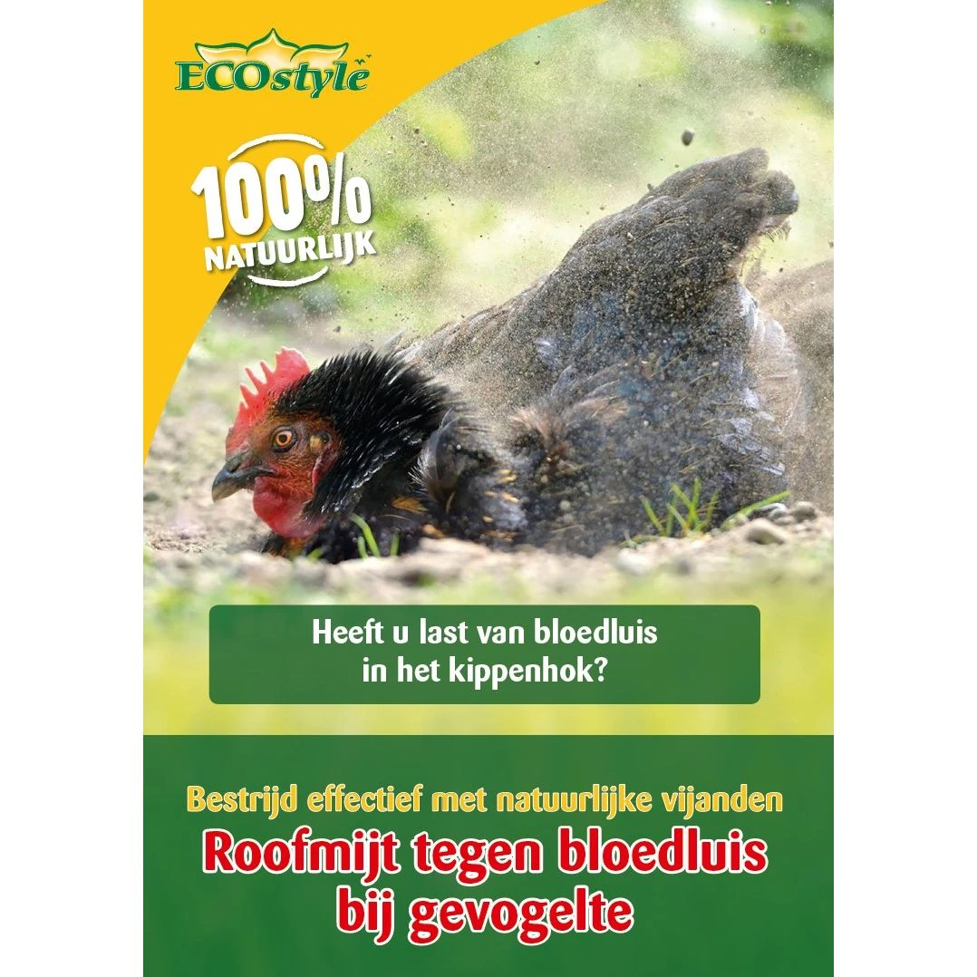 Ecostyle Roofmijt Tegen Bloedluis Bij Gevogelte 5.000 1 Ecostyle Roofmijt Tegen Bloedluis Bij Gevogelte 5.000