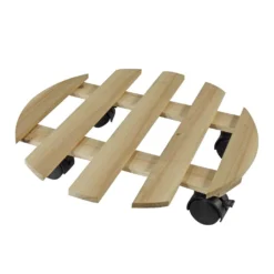 Nature Planttrolley Hout 35 Cm Rond